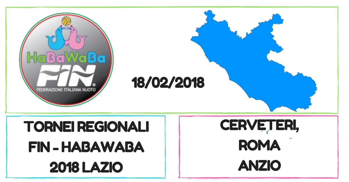 Copy of TORNEI REGIONALI FIN - HABAWABA 2018 lazio cerveteri roma anzio 18 febbraio