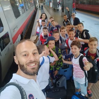 Villa Aurelia team leaving Rome heading to Lignano Sabbiadoro