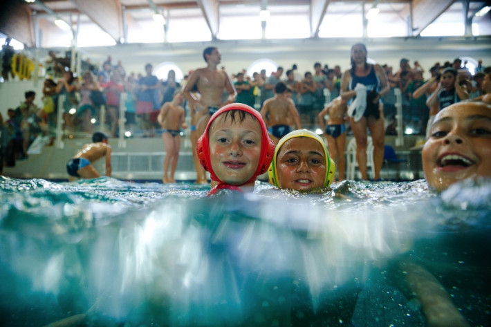 La gioia a fine gara dei piccoli campioni del Bogliasco 09