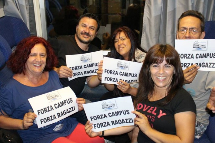 Sacrifici per l'HaBaWaBa: i tifosi della Campus Roma partiti di notte per essere presenti alle 8 al match con il Cattaro 