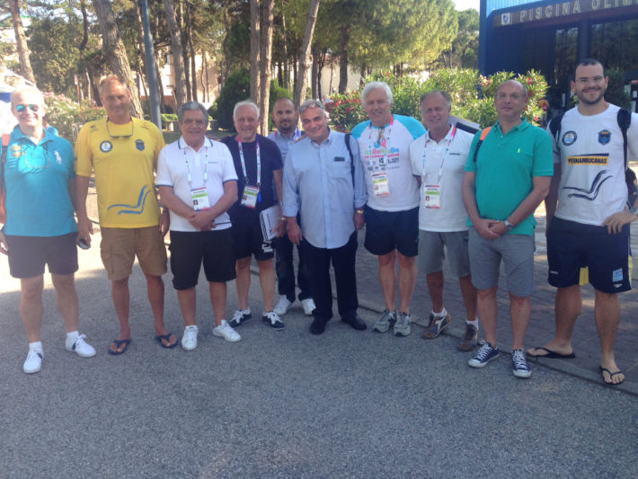 From left: Raouf Naour, Attila Sudar (Abda), Lucio Pisani, Bartolo Consolo, George Polychronopoulos, Ilias Dalainas, Yiannis Giannouris, Bruno Cufino, Sherif Amin and Fabio Henrique